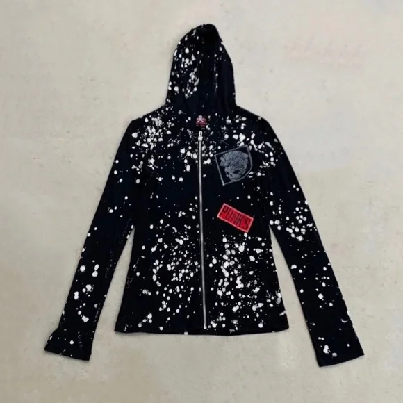 Stylish Black and White Women's Jacket - Picture 2 of 5